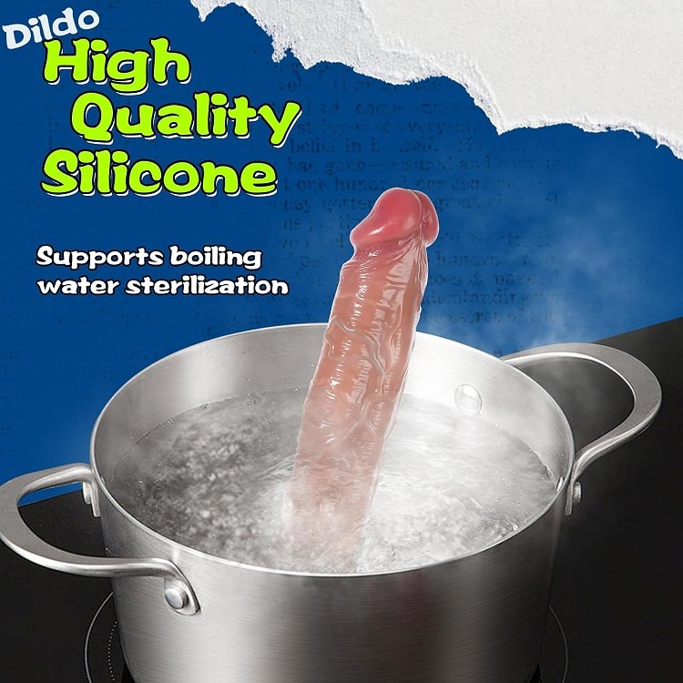 SMD Goliath, Realistic Dildo XXL, Ρεαλιστικό Ομοιώμα Πέους με Όρχεις και Βεντούζα, 44cm, Flesh