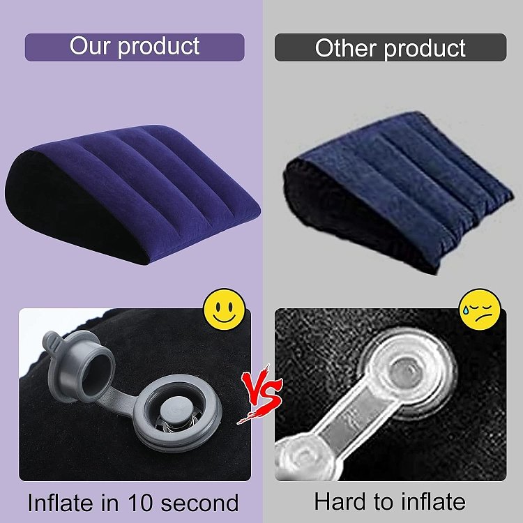 SMD G-ometry, Sex Pillow Cushion Inflatable, Blue