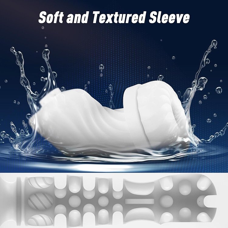Tracy's Dog Steelcan Automatic Male Masturbator, 3 Twisting and 5 Thrusting Vibration Modes, Heating Function, Black