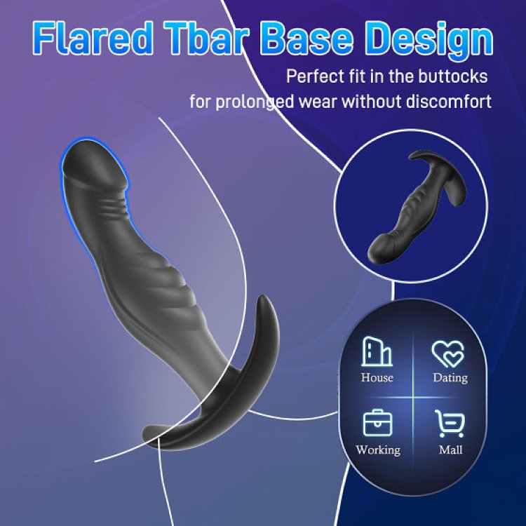 SMD Butt Plug Set For Couples Realistic Edition, Ρεαλιστική Πρωκτική Σφήνα από Σιλικόνη, Σετ των 3 (S / M / L ), Black