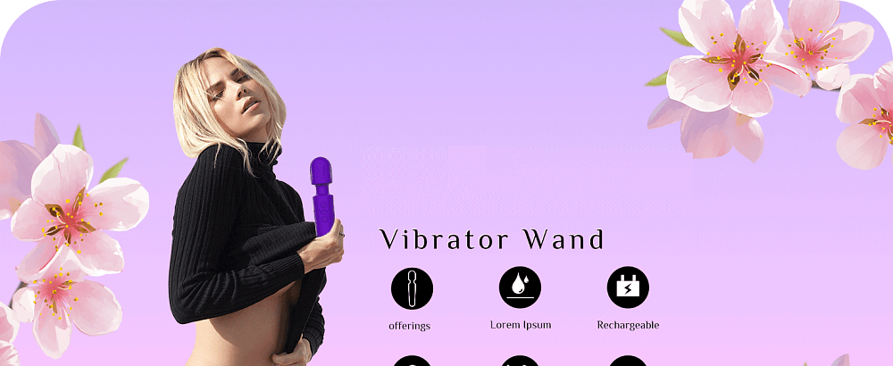 SMD Vibrator Wand, Ασύρματος Κλειτοριδικός δονητής, 20 Vibrations & 8 intensities, Purple