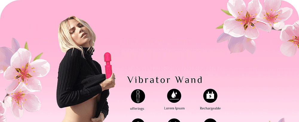 SMD Vibrator Wand, Ασύρματος Κλειτοριδικός δονητής, 20 Vibrations & 8 intensities, Pink