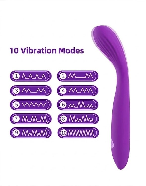 SMD G-Hook, G-Spot Vibrator Bendable με 10 Vibration Modes, Purple