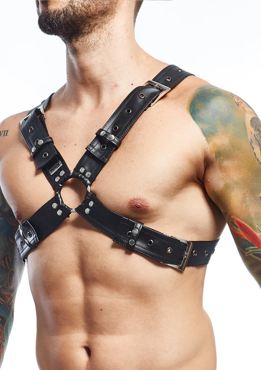 MOB Eroticwear DNGEON X Harness Belts, One Size, Black