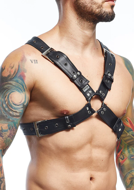 MOB Eroticwear DNGEON X Harness Belts, One Size, Black