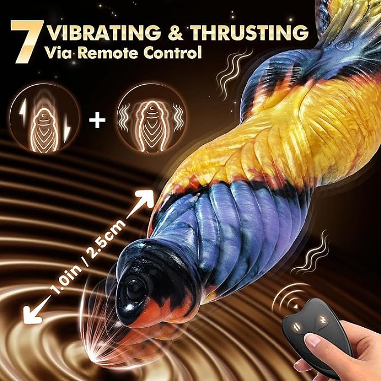 SMD Mutantic Titan, Realistic Monster Dildo 26cm with Thrusting Mode and Control via Remote & APP