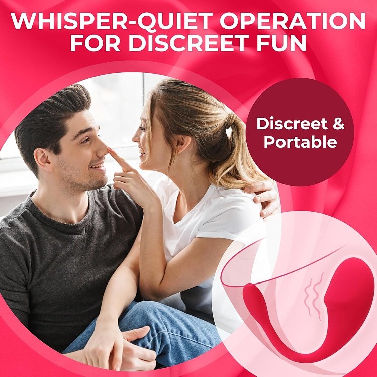 SMD App Controlled Vibrator for Couples, Ασύρματος Κλειτοριδικός Δονητής με Bluetooth για Ζευγάρια, Pink