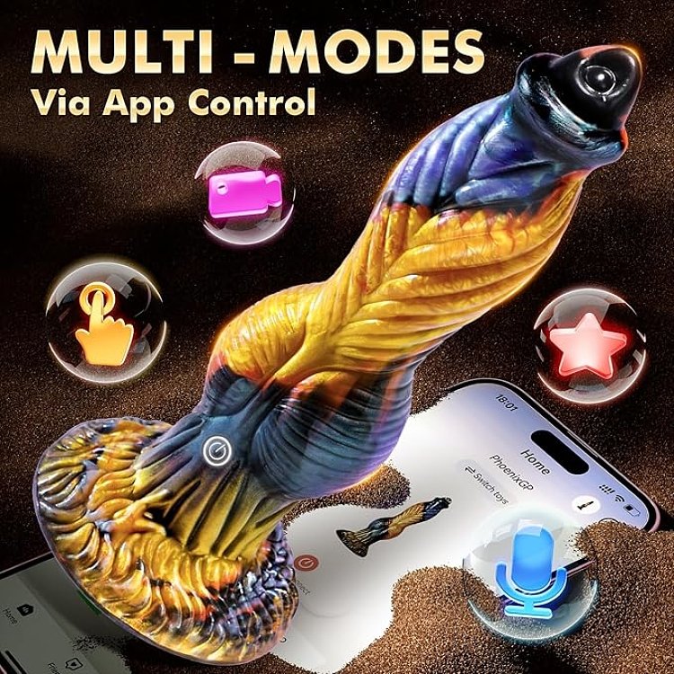SMD Mutantic Titan, Realistic Monster Dildo 26cm with Thrusting Mode and Control via Remote & APP