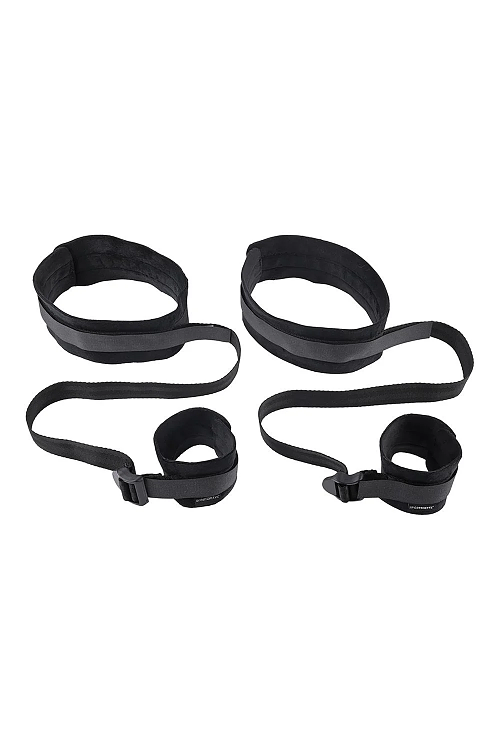 Sportsheets Sex And Mischief Brat Thigh And Wrist Cuffs, BDSM Star Δεσίματος Μηρού με Καρπό, Black