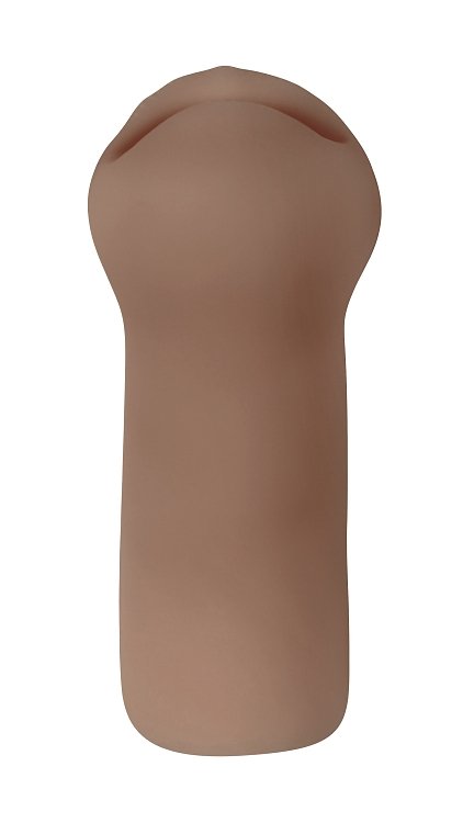 SMD Vixen Trio Fun, Set of 3 Masturbators with 3D Textured Realistic Pussy, Ass & Mouth + Vibrating Ring, Brown