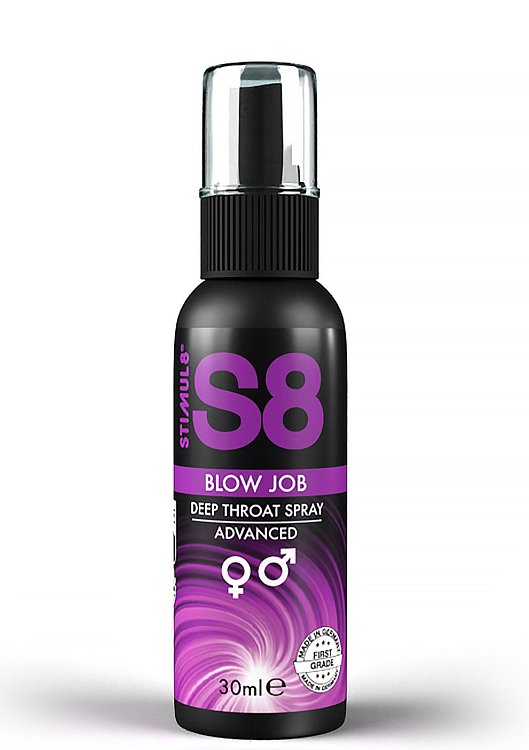 S8 Deep Throat Spray, Oral Enhancer, Mint Flavor, 30ml