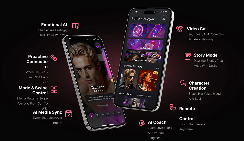 Tracy's Dog AI Beta 3-In-1 Rabbit Smart Vibrator With App Control & AI Companion, 3 Suction & 10 Vibration Modes, Purple