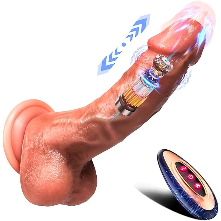 SMD Legend Alpha Realistic Vibrator Dildo 20,5cm με Remote, Thrusting & Heating Function