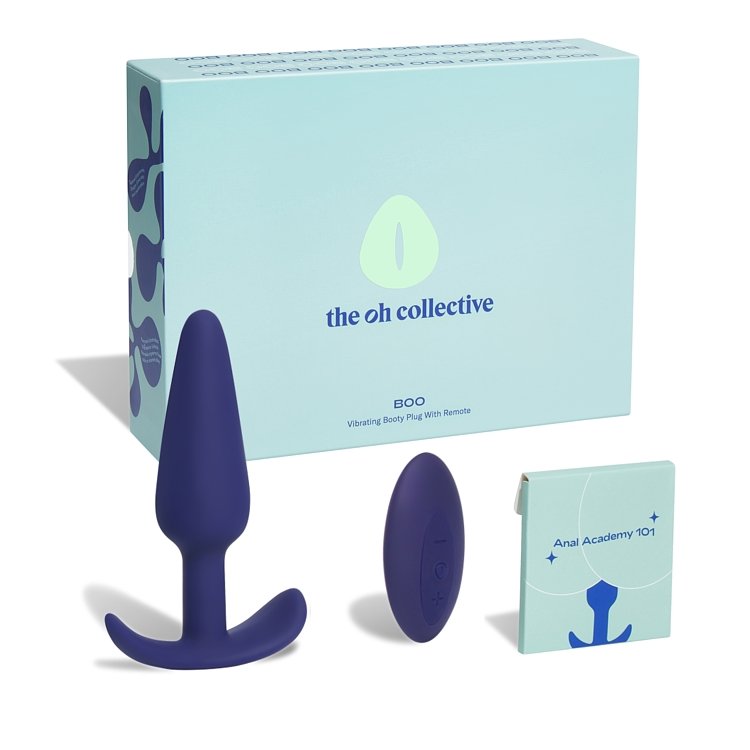 The Oh Collective BOO, Remote control Butt Plug, Vibrating Anal Plug & Wireless Function, Midnight Purple