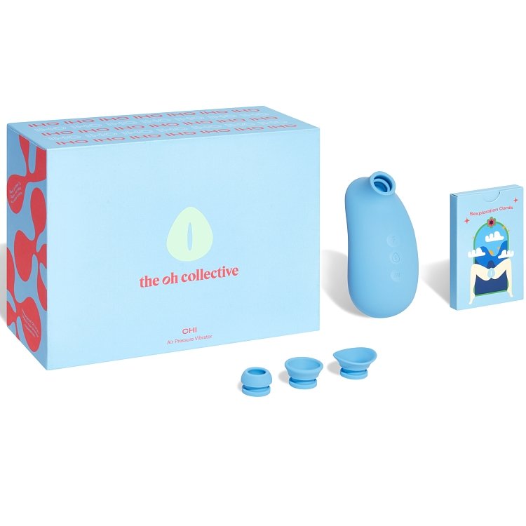 The Oh Collective Chi, Air Pressure Suction Vibrator, Αναρροφητής Αιδοίου, 5 Vibrations & 5 Intensities, Romantic Blue