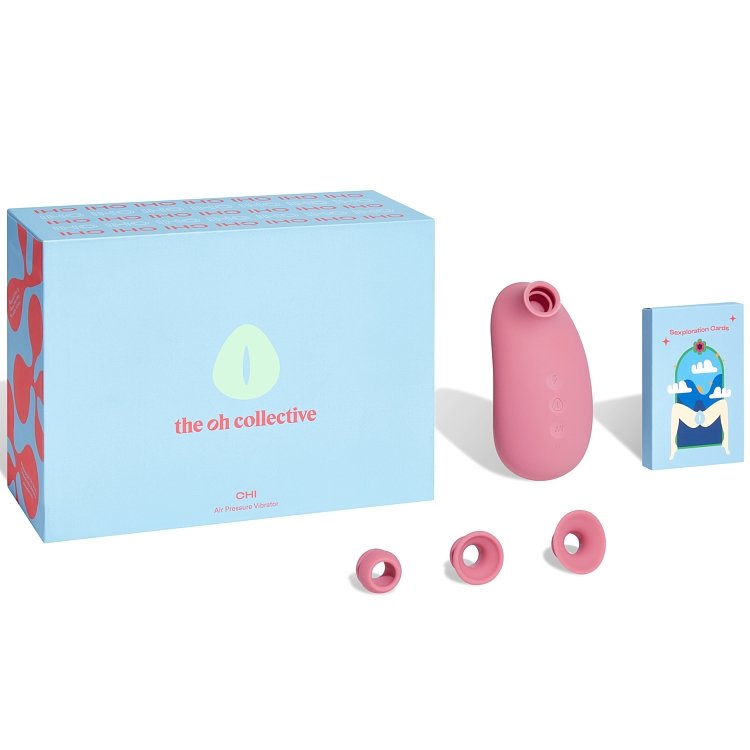 The Oh Collective Chi, Air Pressure Suction Vibrator, Αναρροφητής Αιδοίου, 5 Vibrations & 5 Intensities, Cashmere Rose