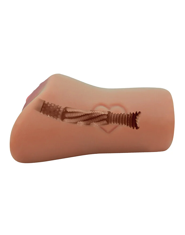 Crazy Bull Elena, Vagina Masturbator with 3D Textured Realistic Pussy, Brown