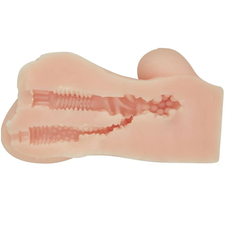 Crazy Bull Hannah Masturbator, 2-in-1 Pussy, Ass & Tits Realistic Textured Masturbator