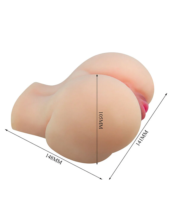 Crazy Bull Kylie, Vagina & Anus Masturbator Δονούμενο, Full Size Replica, Flesh