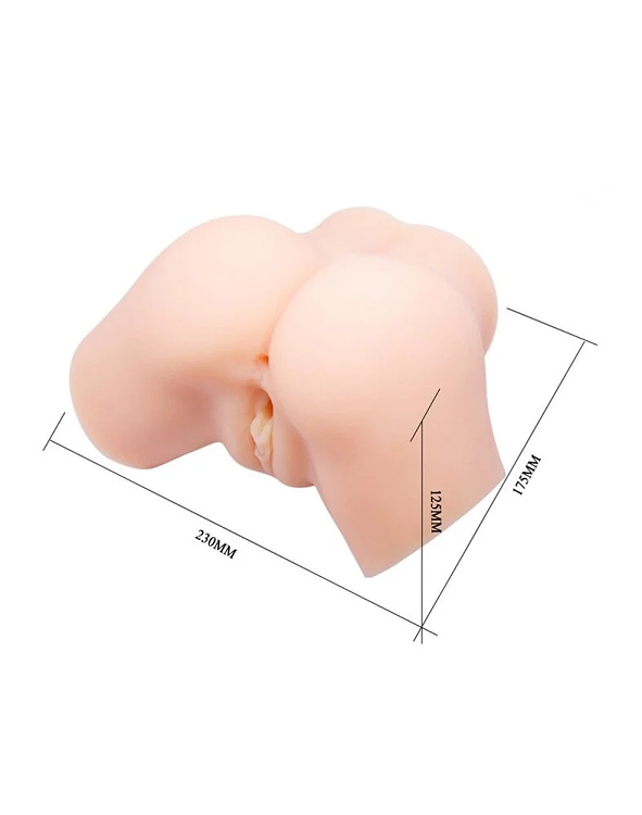 Crazy Bull Samantha, Vagina & Anus Masturbator Δονούμενο, Life-Like Skin, Flesh