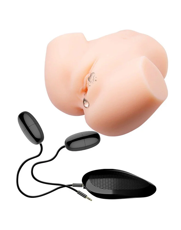 Crazy Bull Veronica, Vagina & Anus Masturbator Δονούμενο, Life-Like Skin, Flesh