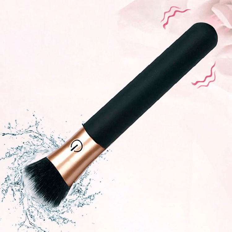 SMD MakeUp Brush Stealth Vibrator, G-Spot, Clitoral & Nipple Δονητής με 10 Vibrating Modes, 17cm, Black / Gold