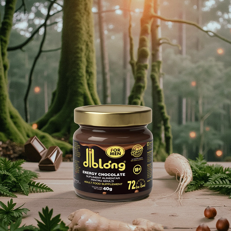 Diblong Energy Spread Chocolate for Men, Ανδρικό Αφροδισιακό Άλειμμα Σοκολάτας με Ginseng, 40gr