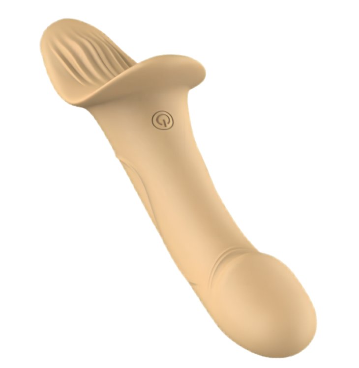 SMD Double Fun Vibrating Strap-on Dildo, Dual Motors & Remote Control, 9 Modes Medical-Grade Silicone 24,5cm, Natural