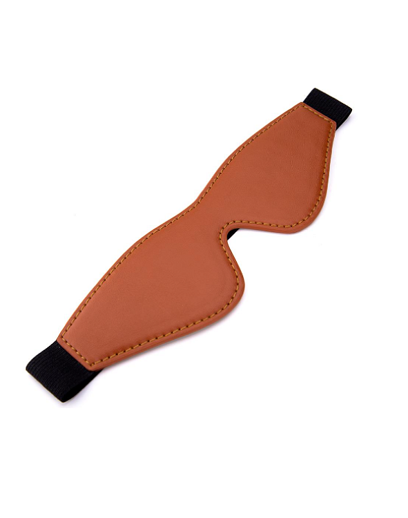 Dream Τoys, Blaze Elite Mask, Vegan Leather, Stretchable Strap, Cognac Brown