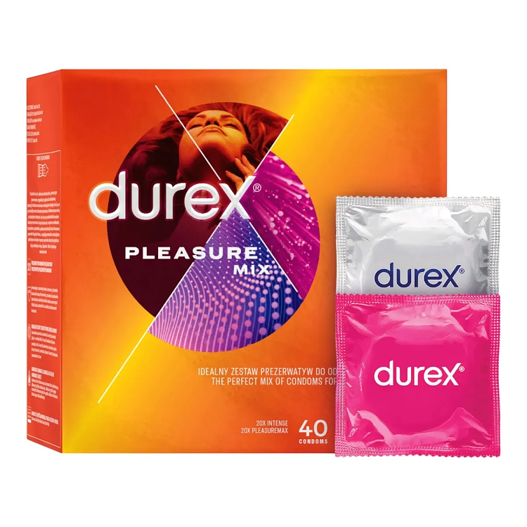 Durex Pleasure Mix Condoms 40pcs