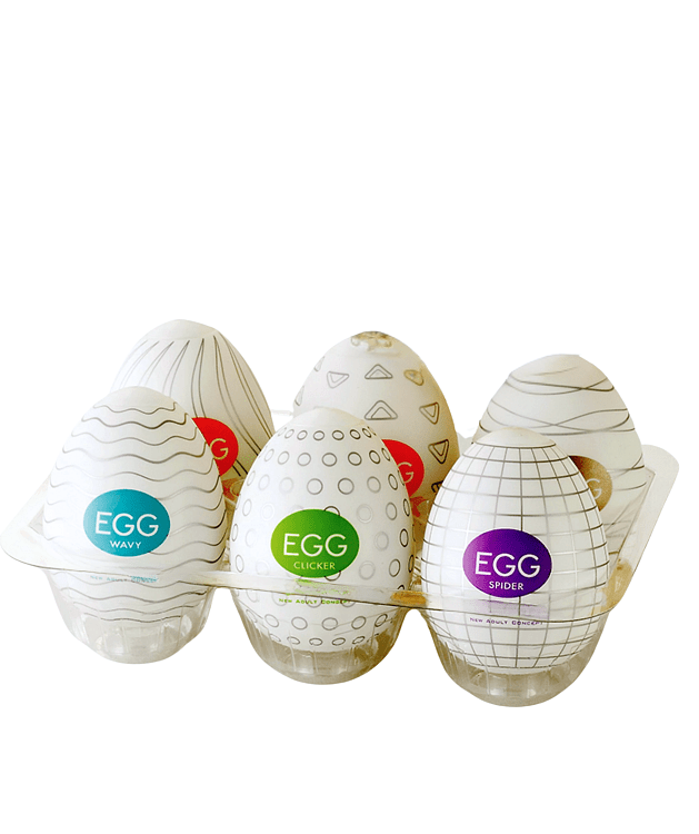 SMD Egg Series, Male Disposable Masturbator, Set of 6