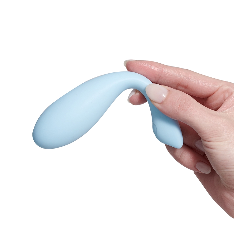 The Oh Collective KIT, Clitoral & G-Spot Vibrator, Κλειτοριδικός & G-Spot Δονητής, 3 intensities & 5 vibrations, Clear Sky Blue