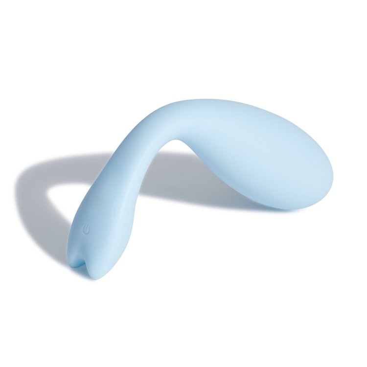 The Oh Collective KIT, Clitoral & G-Spot Vibrator, Κλειτοριδικός & G-Spot Δονητής, 3 intensities & 5 vibrations, Clear Sky Blue