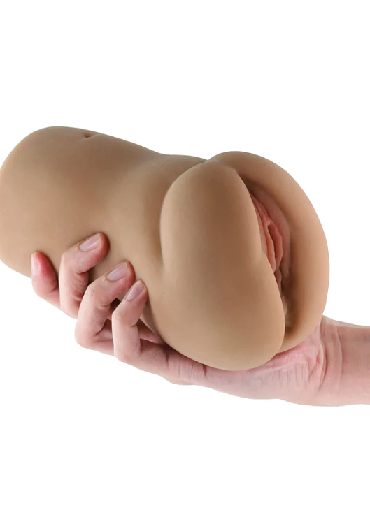 NS Novelties Barely Legal Willow Pussy, Masturbator with 3D Textured Realistic Pussy & Ass, Brown Skin Tone