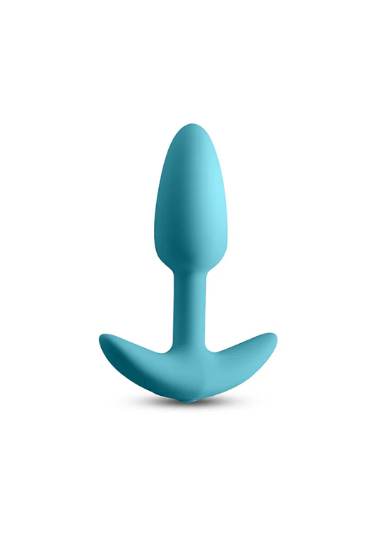 NS Novelties Techno Trance Silicone Vibrating Butt Plug, App Controlled, 9 Functions, Blue