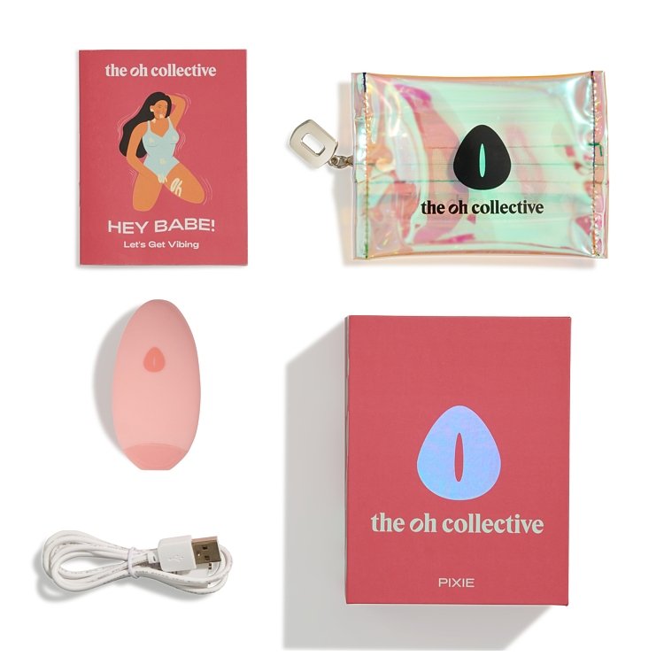 The Oh Collective Pixie, Clitoral Mini Vibrator, Κλειτοριδικός Μίνι Δονητής, 6 Patterns & 3 Intensities, Pink