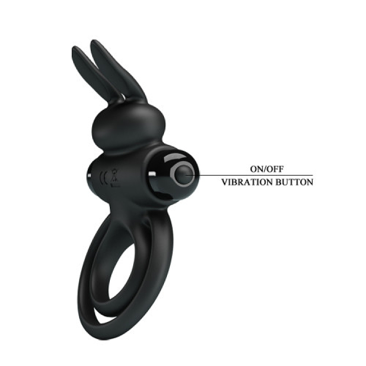 Pretty Love Vibrant Penis Ring III Δονούμενο Δαχτυλίδι Πέους, Black