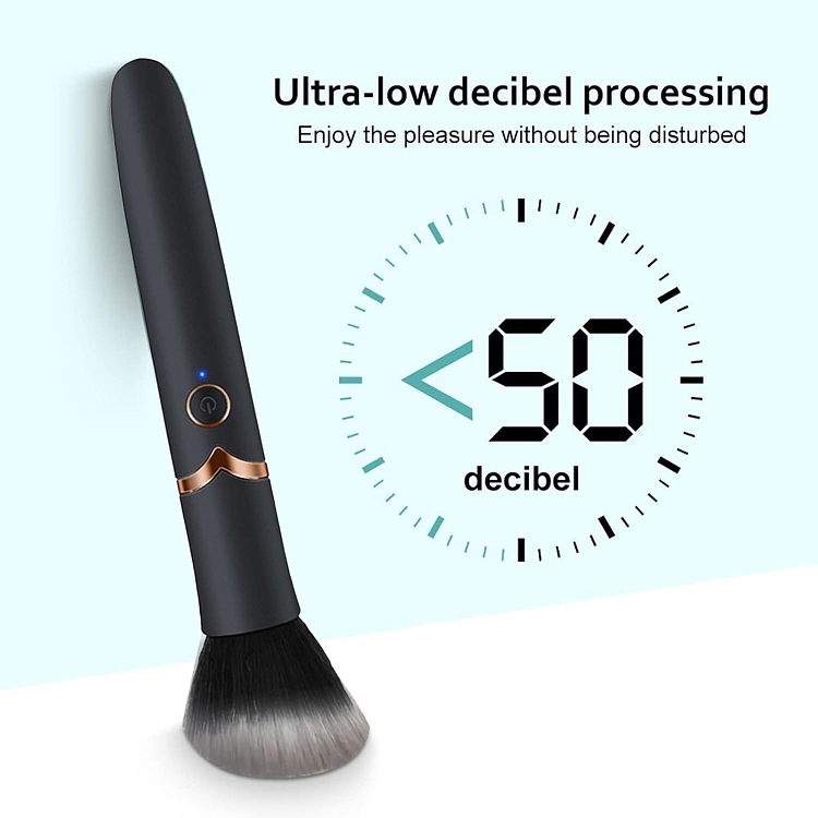 SMD Aye Liner Brush Vibrator, Μίνι Δονητής με 10 Vibrating Modes, Black / Gold