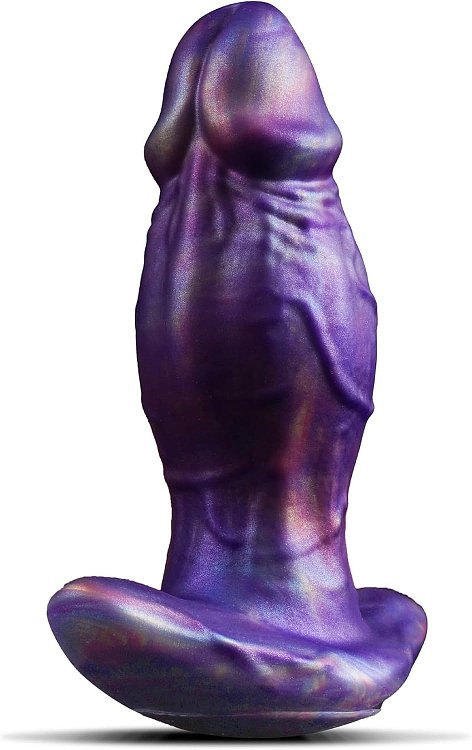 SMD Booty Bless, Realistic Silicone Anal Plug With Anchor T-Base, Πρωκτική Σφήνα Σιλικόνης, 14,5cm, Purple