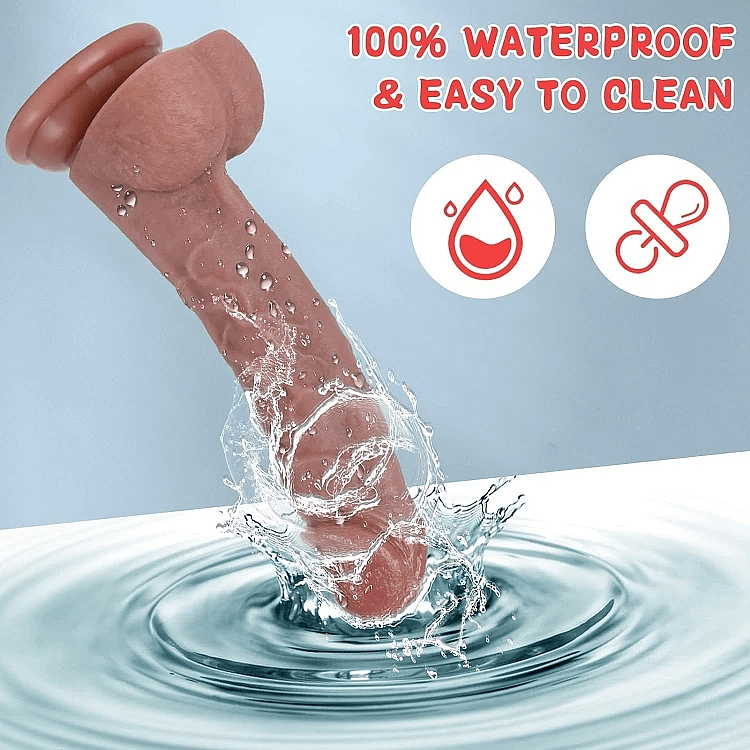 SMD Boytoy Realistic Dildo, Ρεαλιστικό Ομοιώμα Πέους με Όρχεις και Βεντούζα, 17.5cm, Flesh
