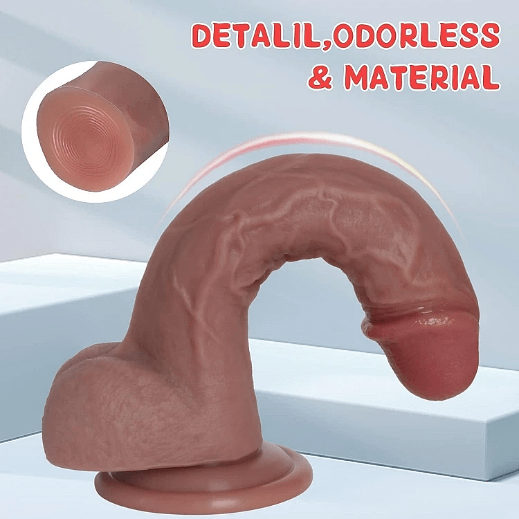 SMD Boytoy Realistic Dildo, Ρεαλιστικό Ομοιώμα Πέους με Όρχεις και Βεντούζα, 17.5cm, Flesh
