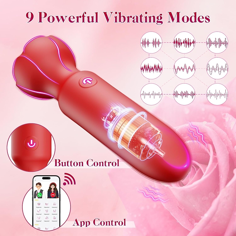SMD Caliber, App Controlled Mini Vibrator, Δονητής με 9 Vibrating Modes με Bluetooth