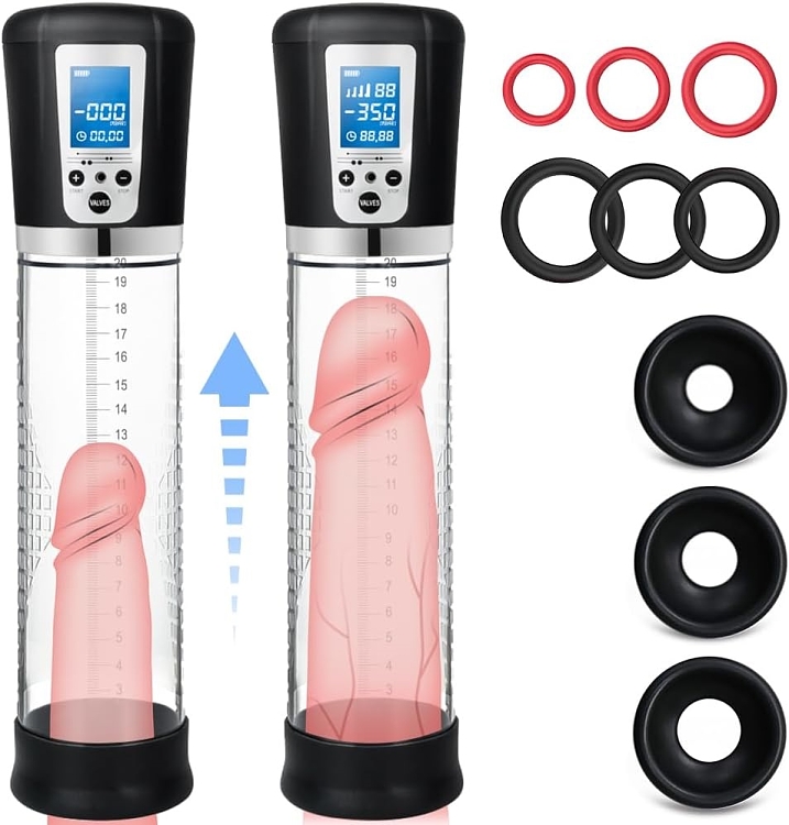 SMD Enlarger, Penis Enlarge Vacuum Pump with 4 Suction Intensities, Τρόμπα Μεγέθυνσης Πέους