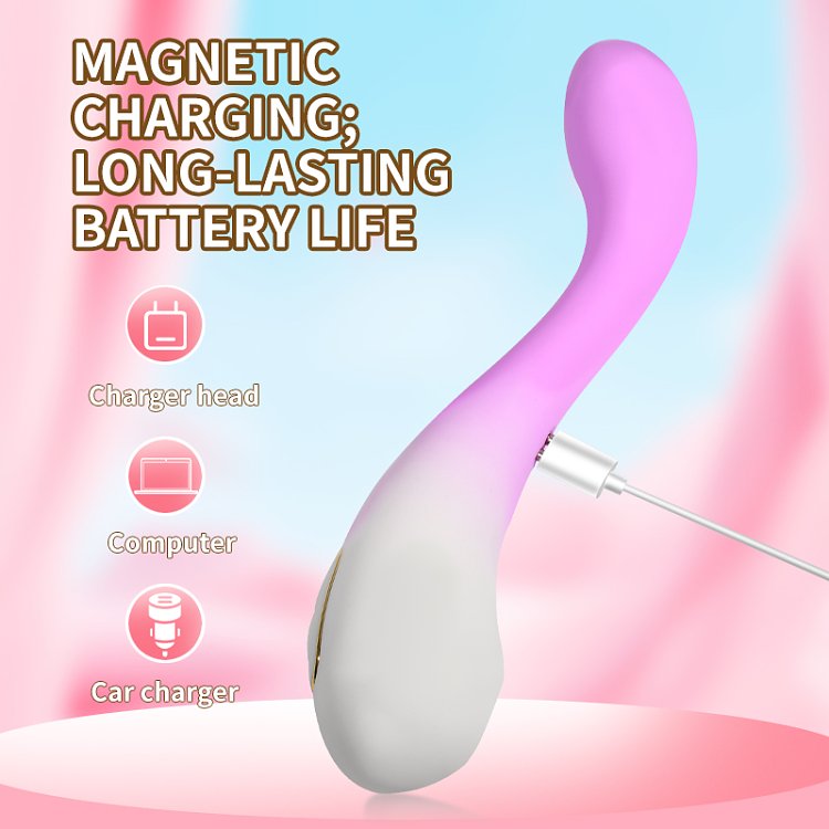 SMD Starry Enchantment, Flexible Silicone G-Spot Vibrator, Sky Purple