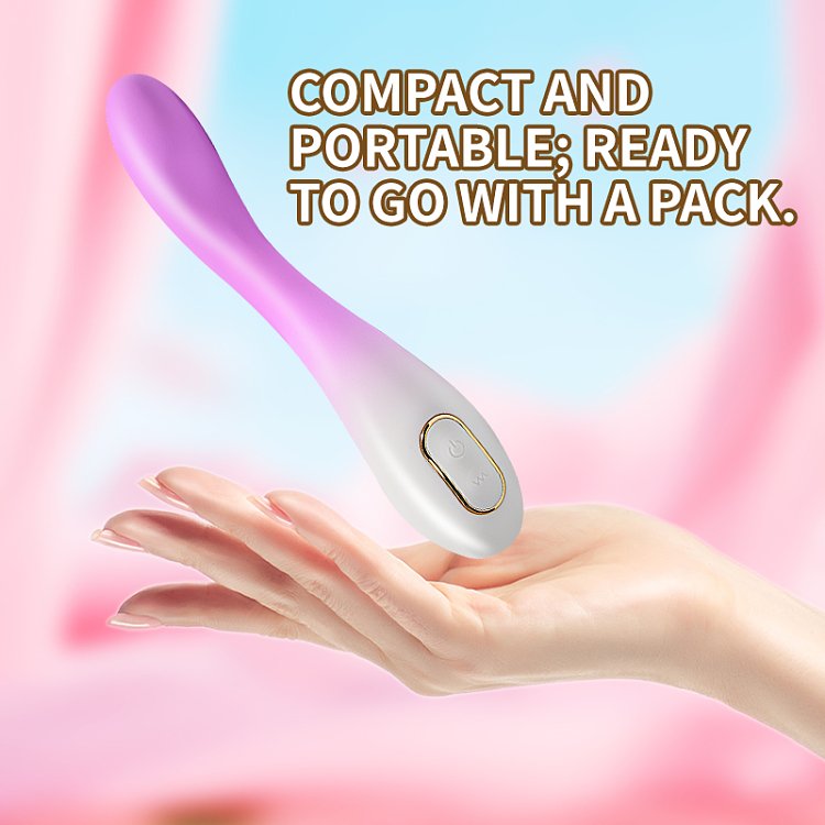 SMD Starry Enchantment, Flexible Silicone G-Spot Vibrator, Sky Purple