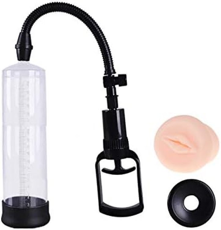 SMD The Big Man, Penis Enlargement Pump With Silicone Vagina Sleve, 25cm, Black