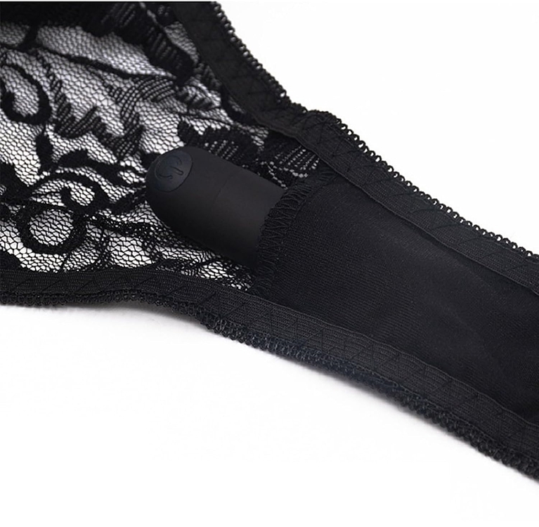 SMD Untouchable Wearable, Underwear with Built-in Bullet Vibrator with Remote Control, Black