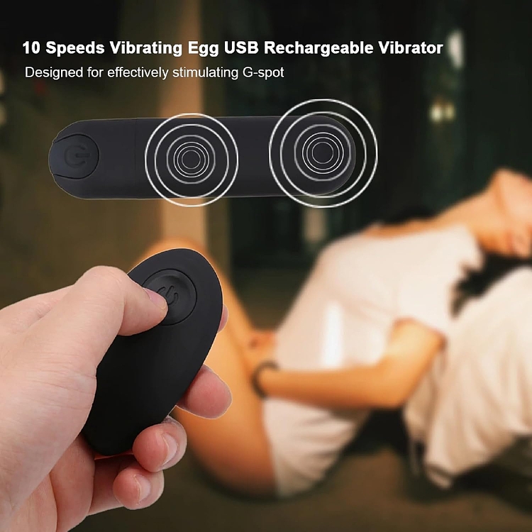 SMD Untouchable Wearable, Underwear with Built-in Bullet Vibrator with Remote Control, Black