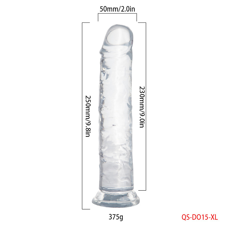 SMD Vanguard, Realistic Dildo 23cm Ρεαλιστικό Dildo με Βεντούζα, Clear