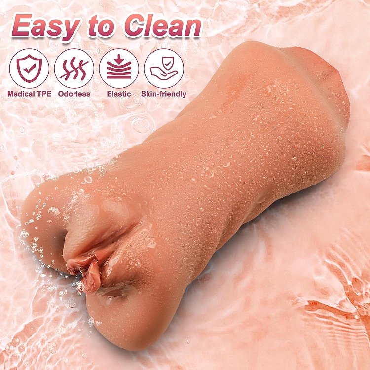 SMD Vixen Karen, 3-in-1 Masturbator with 3D Textured Realistic Pussy, Mouth & Ass, Tan Color